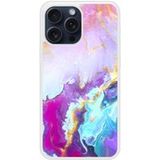 Apple Bedrukt siliconen hoesje compatibel met iPhone 15 Pro Max Colorful