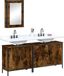 Maison Exclusive - Ensemble de meubles de salle de bain 3 pièces en bois composite chêne fumé
