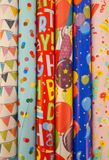Cadeaupapier IG Design Group B.V. Assortiment 5 rollen luxe cadeaupapier inpakpapier voor kinderen en volwassenen Party - 200 x 70 cm