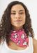 Codello Peanuty nicky-sjaaltje, Zijde, Vrouwen, pink, Gebloemd, Omslagdoek