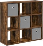 vidaXL Dressoir Gerookt eiken 73,5 x 24 x 69,5 cm