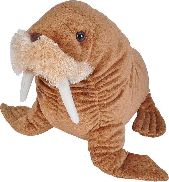 Wild Republic Walrus Knuffel - Bruin - 30 cm