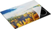 Chefcare Inductie Beschermer Gekleurde Herfstbos met Mist - 75x55 cm