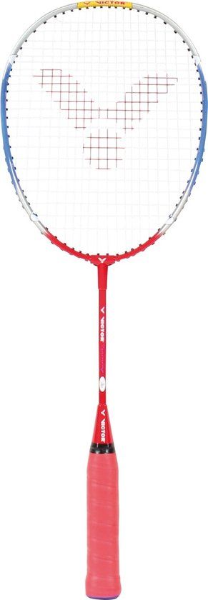 Victor Training Junior badmintonracket - Blauw/Rood/Zilver