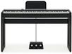 Gear4music Keynote Compact Digital Upright Piano with Bluetooth, Black
