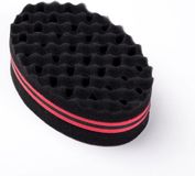 New Age Devi Afro Haarspons - Twist Hair Sponge - Haar twister (Zwart / Rood)