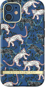 Richmond & Finch Blue Leopard Apple iPhone 12 mini Back Cover Blauw