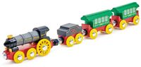 Hape Houten stoomtrein met licht en geluid