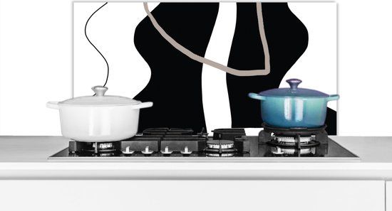 KitchenYeah Spatscherm keuken - Design Abstract - 80x40 cm - Aluminium