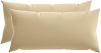 vidaXL - Kussensloop - 2 stuks - HEERLEN - Beige - 40 x 80 cm - Polyester