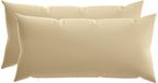 vidaXL - Kussensloop - 2 stuks - HEERLEN - Beige - 40 x 80 cm - Polyester
