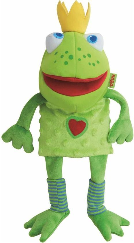 Haba Handpop Kikkerkoning 300490 - Groen