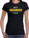 Bellatio Decorations Shoppartners Bv Best colleague ever / beste collega ooit cadeau t-shirt / shirt - zwart met gele en witte letters - voor dames - verjaardag shirt / cadeau t-shirt XL