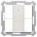 MDT Taster Plus TS 55, 4-voudig, blanc mat, 1 pièce.