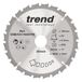 Trend Wood CSB/CC19024T Accu-verstekzaagblad, diameter 190 mm, 20 mm boring, 24 tanden, 1,9 mm snijvoeg, -5° haak, TCT, gemiddeld oppervlak