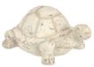 Decoratieve tuinfiguur, schildpad, 12 x 17 cm, antieke look, keramiek