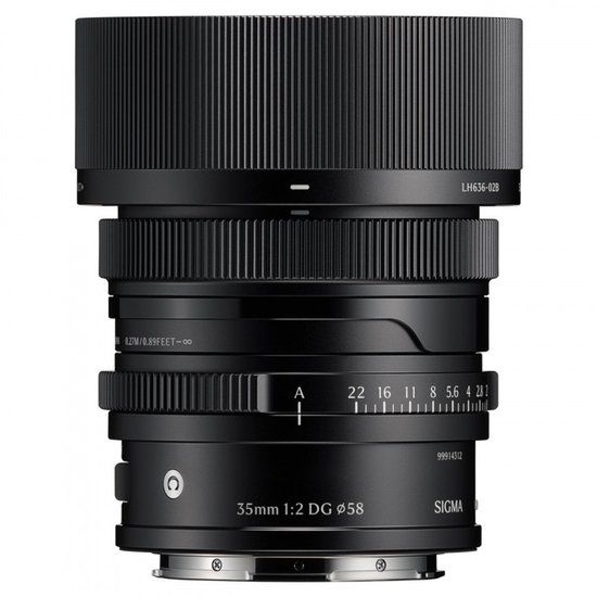 Sigma 35mm F2 DG Contemporary MILC Full-frame lens Zwart