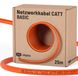 Câble réseau Cat 7 - câble d'installation S/ftp - 25 mètres - 10 Gbit/s - Lszh sans halogène - Orange