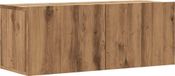Syfax Tv-wandmeubel 80x30x30 cm bewerkt hout artisanaal eikenkleurig