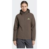 Adidas Terrex Terrex Multi Essentials Climaproof Geïsoleerd Capuchonjack - Dames - Groen