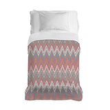 PENSIERI DELICATI Sprei, 220 x 280 cm, 100% katoen, patroon spinazie koraal, 100% Made in Italy