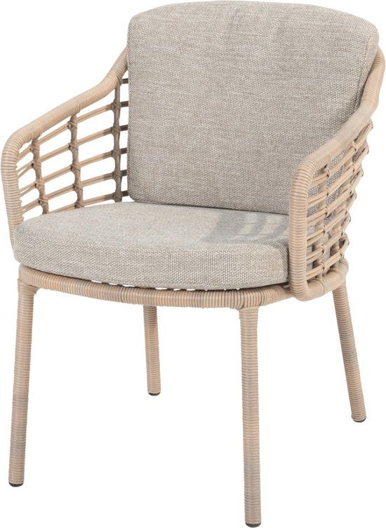 4 Seasons Como Tuinstoel - Harvest - Aluminium - Taupe/Beige - 1 Stuk