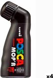 Merkloos POSCA Markeerstift POSCA MOP'R PC-22 Zwart (4 Stuks)