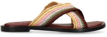 Sacha - Dames - Multicolor gevlochten slippers - Maat 37