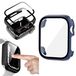 Wigento Apple Watch Series 9, 8, 7, 41/45mm, SE 5, 4, 40mm: 2-in-1 horlogekast + beschermend hard glas