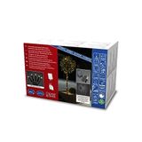Konstsmide LED Solar Lichtsnoer, op afstand te bedienen, 200 amberkleurige diodes, buiten, zwarte kabel, 2 x lithium batterij / 1 x CR2025 (inclusief) - 3623-800SP