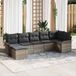Maison Exclusive - Ensemble de jardin 7 pièces, salon en polyrotin gris