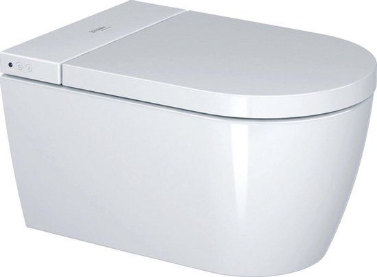 Duravit SensoWash Starck F Lite douchewc - 37.8x57.5cm - spoelrandloos - met closetzitting - glans wit