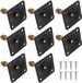 Dailygoods Plaque de fixation - 8 jeux M8 - Pieds inclinés 12°