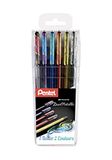 Pentel K110 Hybrid Dual Metallic Gel Roller Metallic effect 2 kleuren 6 kleuren