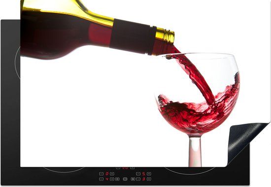 KitchenYeah® Inductie beschermer 77x51 cm - Rode wijn - Inductiebeschermer
