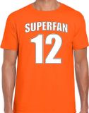 Bellatio Decorations Shoppartners Bv Oranje t-shirt voor heren - Superfan nummer 12 - Nederland supporter - EK/ WK shirt / outfit XXL