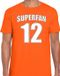Bellatio Decorations Shoppartners Bv Oranje t-shirt voor heren - Superfan nummer 12 - Nederland supporter - EK/ WK shirt / outfit XXL