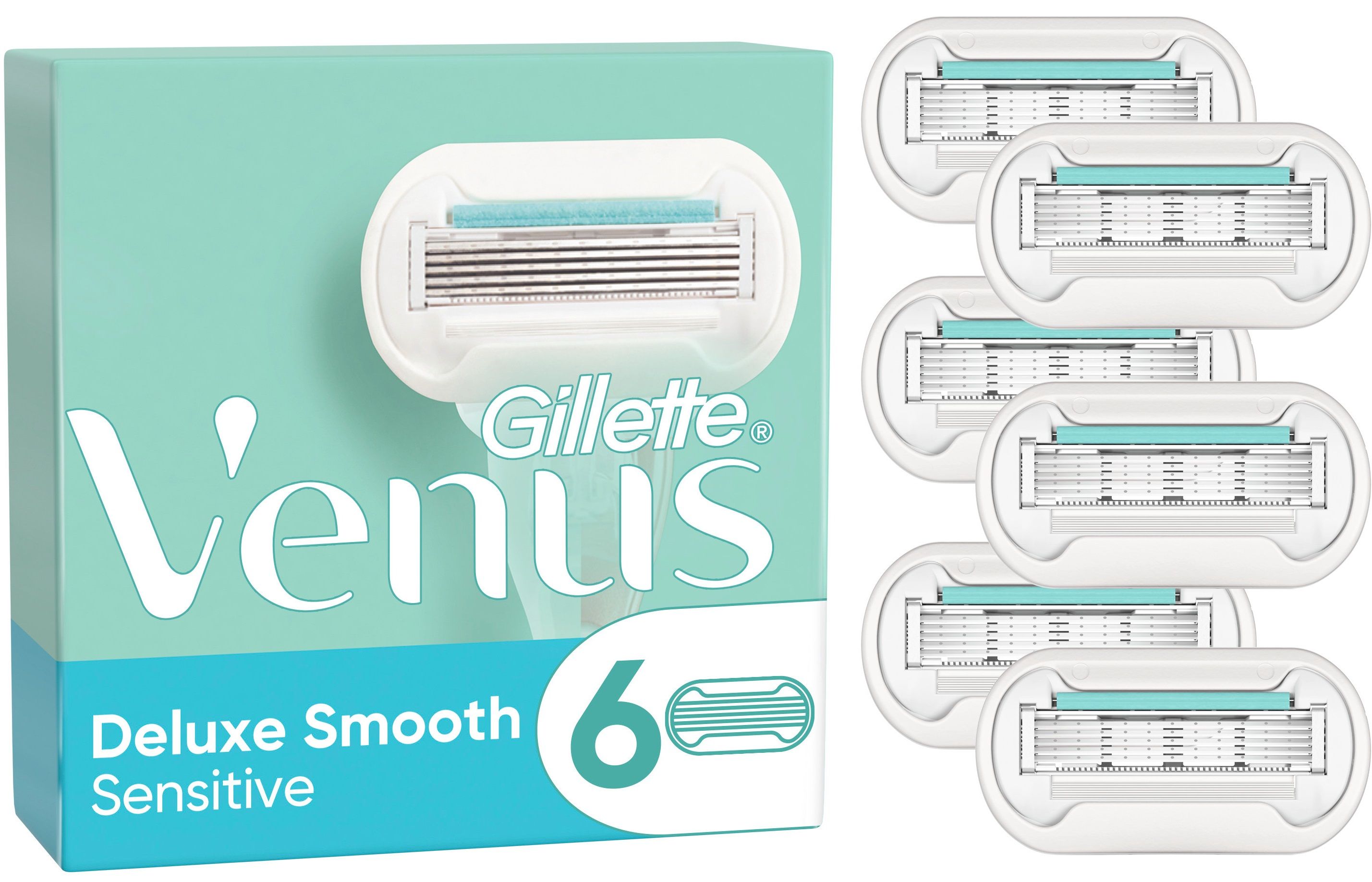 Venus Deluxe Smooth Sensitive Razor Blades - 6 st - 7702018497539