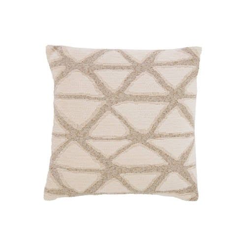 Light & Living sierkussen Muncie zand/crème (45x45 cm)