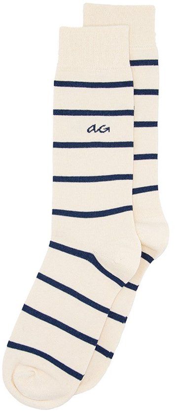 Alfredo Gonzales unisex sokken random thin stripes wit & zwart