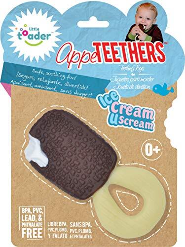 Little Toader Baby kinderziektes speelgoed - Bpa / verfvrij - 'Ice Cream U Scream' - hapjes geschikt vanaf de geboorte