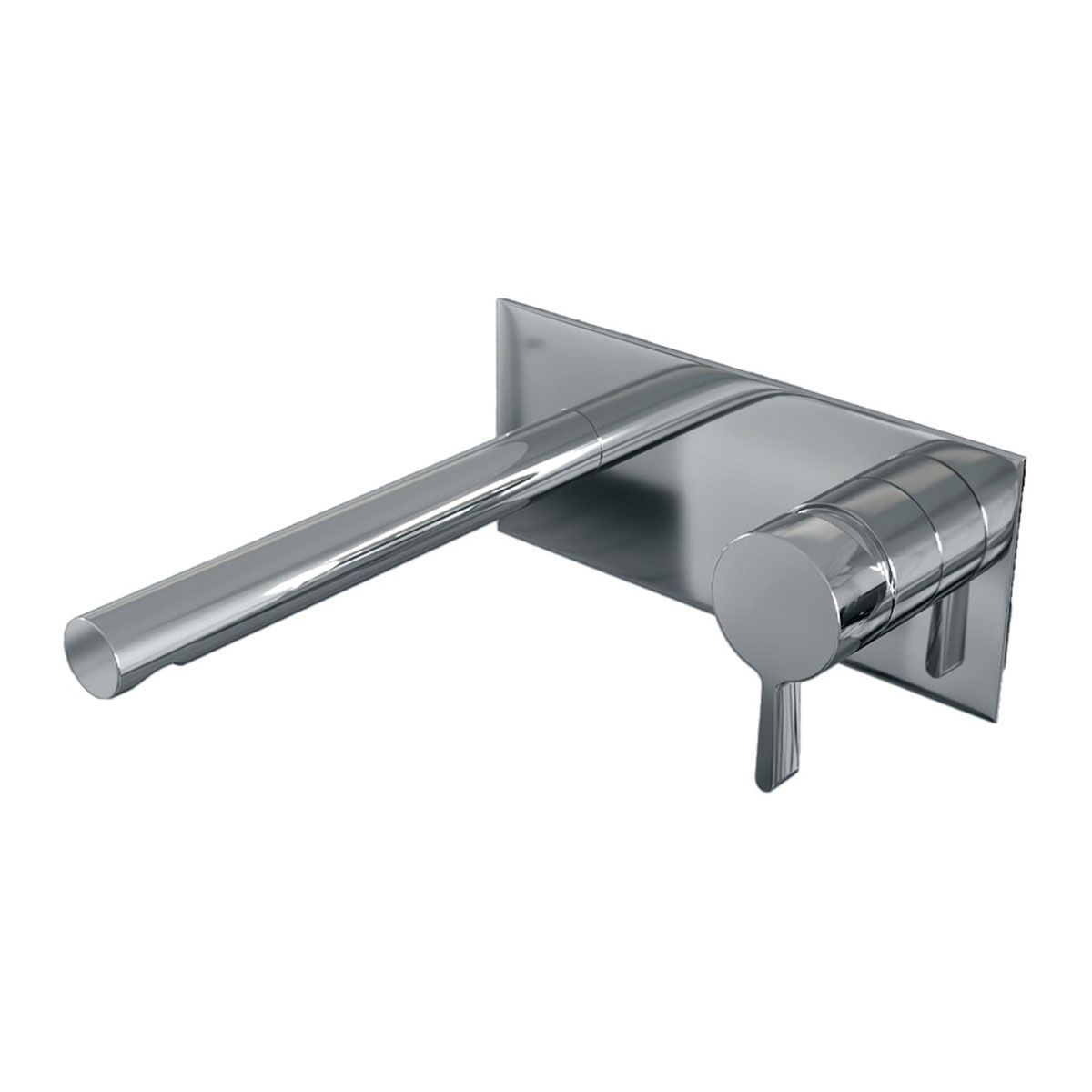 Brauer Wastafelkraan Inbouw Round S1 Coldstart Mengkraan Rond Chroom 1 Greeps met Achterplaat