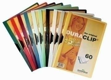 Durable DuraClip Original 60 A4 Anthracite Grey - Stofklepmappen