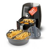Avilia Set mand en scheider van siliconen, opvouwbaar, voor airfryer Ø 22 cm