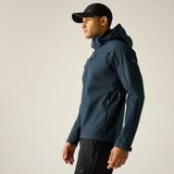 Regatta Heren Arana Waterdichte Softshell Jas met Capuchon Blauw S
