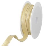 Les Petits Rubans Metalen leidingdraad – 15 mm breed, 25 m rol, 80% polyester 20% lurex, randen voor naaien, banners, stoffering, meubels, paspels, kleding, dekens