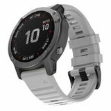 By Qubix - Siliconen bandje - Grijs - 22mm Quickfit - Geschikt voor Garmin Fenix 9 / 9 pro - 47mm