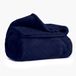Karaca Elanor Flanel reliëf Wellsoft dubbele deken, marineblauw - 200 x 220 cm