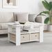 Maison Exclusive - Table basse, blanc, 77 x 55 x 42 cm, panneau de particules