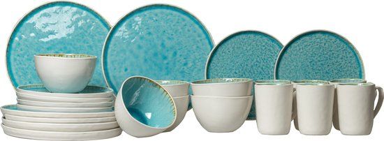 Cosy&Trendy serviesset Laguna Azzurro 24-delig